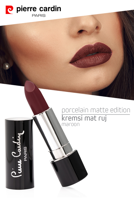 Pierre Cardin Porcelain Matte Edition Lipstick - Maroon - 219