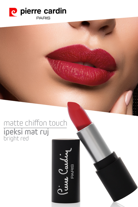 Pierre Cardin Matte Chiffon Touch Lipstick - Bright Red -189