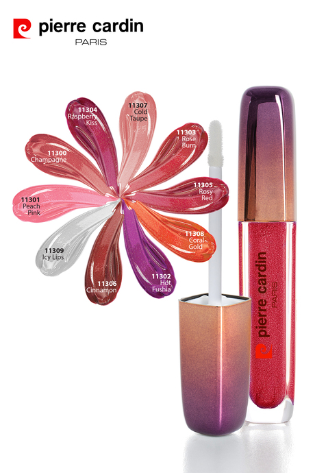 Pierre Cardin Shimmering Lipgloss Sedefli Parlak Likit Ruj Pembe Kırmızı 5ml