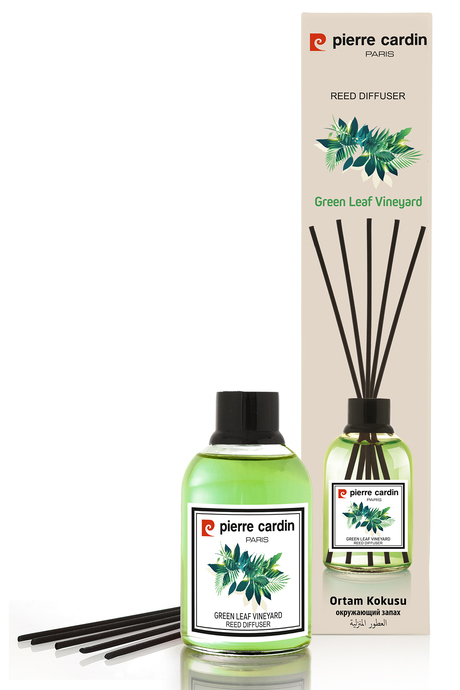 Pierre Cardin Reed Diffuser 110 ml -  Green Leaf Vineyard – Yeşil Yaprak Bağları Oda Kokusu