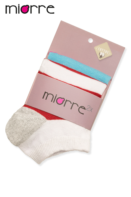 Miorre 2'li Pamuklu Bayan Soket Çorabı