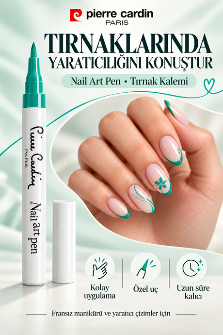 Pierre Cardin Nail Art Pen Tırnak Kalemi - Spring Green