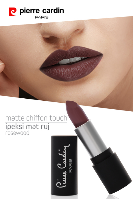 Pierre Cardin Matte Chiffon Touch Lipstick - Rosewood -176