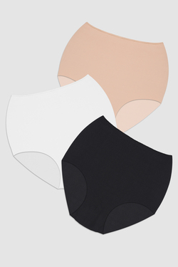 DoReMi Lazer Kesimli 3lü Yüksek Bel Bato Külot